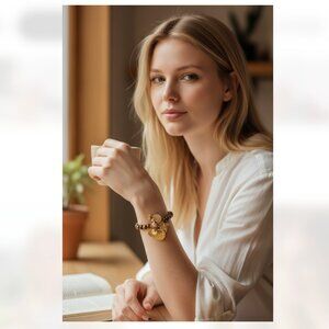 NWT Lilly Pulitzer Beaded Elephent Charm Bracelet